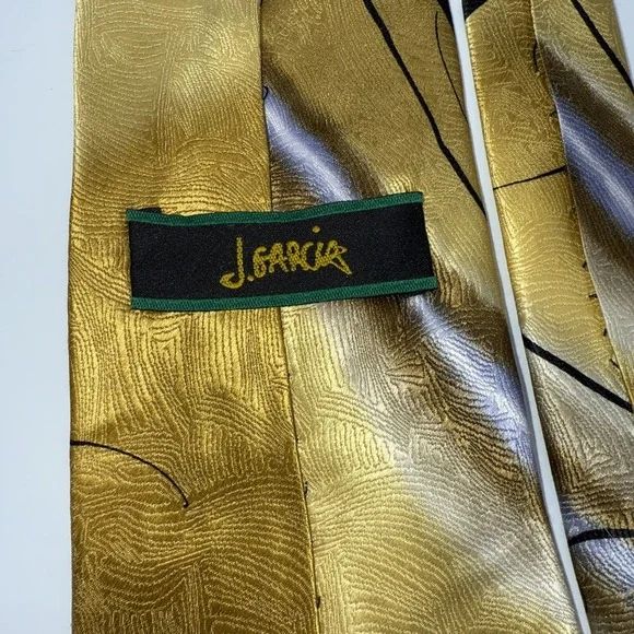 J Garcia Tie Mens Banyan Trees II Collection Thirty-Five Swirl Abstract Silk - Picture 5 of 6